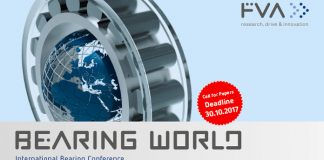 Call for Papers Bearing World Conference 2018 – Extended deadline: October 30th, 2017